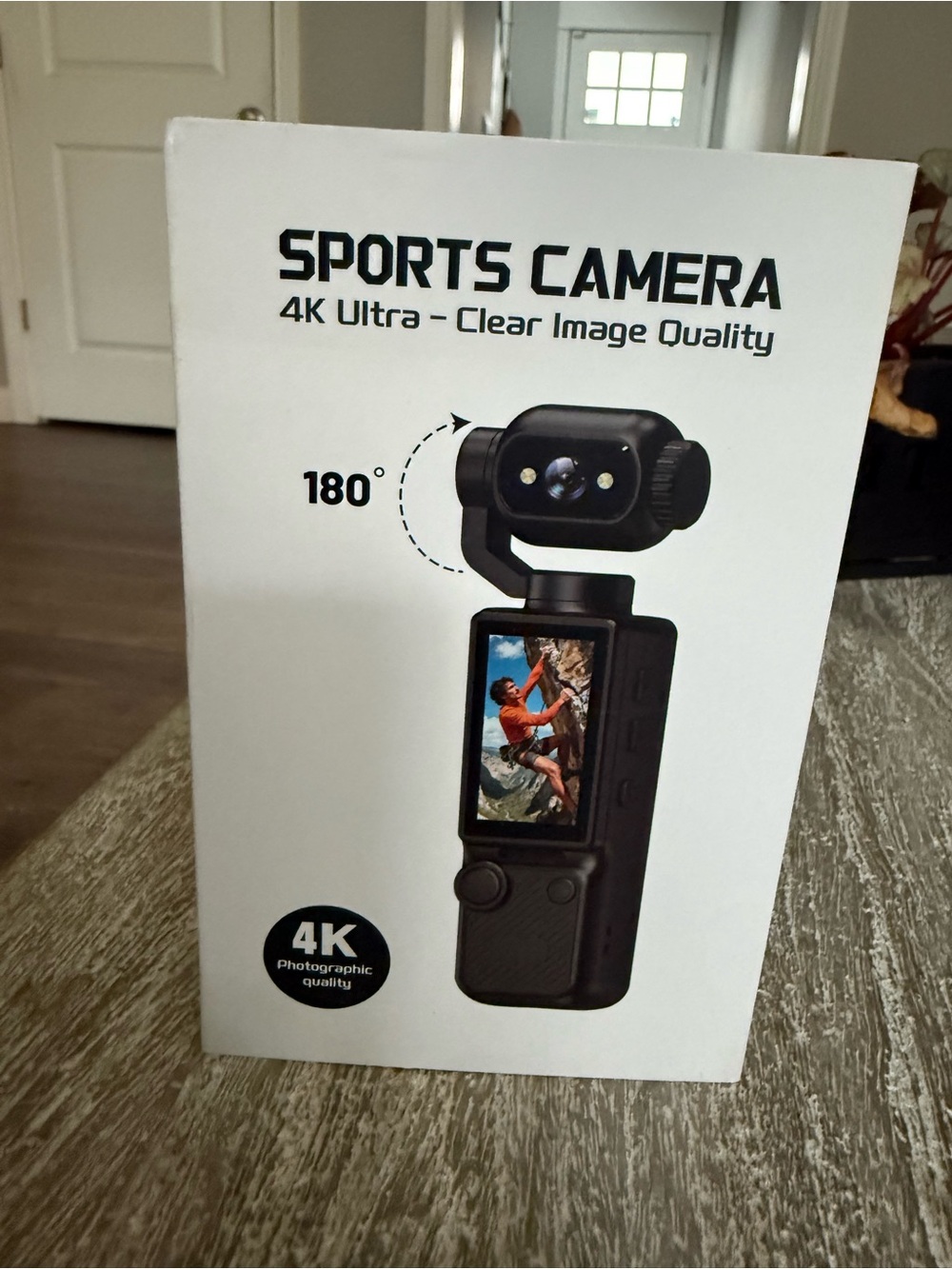 4K Sports Camera Handheld Action Cam in Black